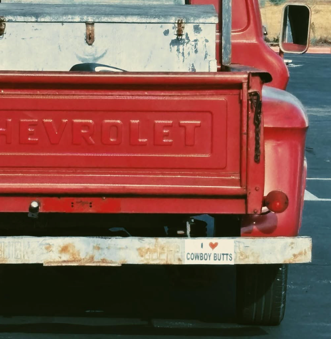 I <3 Cowboy Butts Bumper Sticker