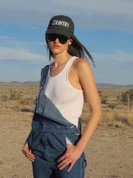 COUNTRY CAP - DARK GREEN